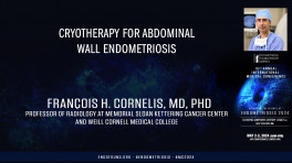 Cryotherapy for Abdominal Wall Endometriosis - François Cornelis, MD