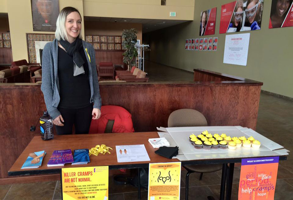 Katie Muggli Volunteer Spreads Endometriosis Awareness at Minnesota Alma Maters