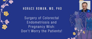 Horace Roman, MD, PhD - Surgery of Colorectal Endometriosis and Pregnancy Wish: Don't Worry the Patients!?