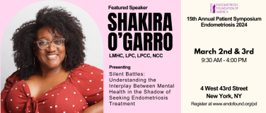 Mental Health Counselor to Share Her Work and Endometriosis Journey at Patient Day?