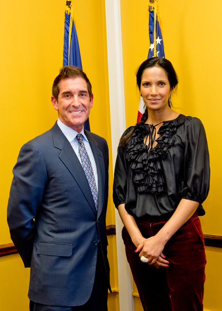 Padma Lakshmi Visits The New York State Senate