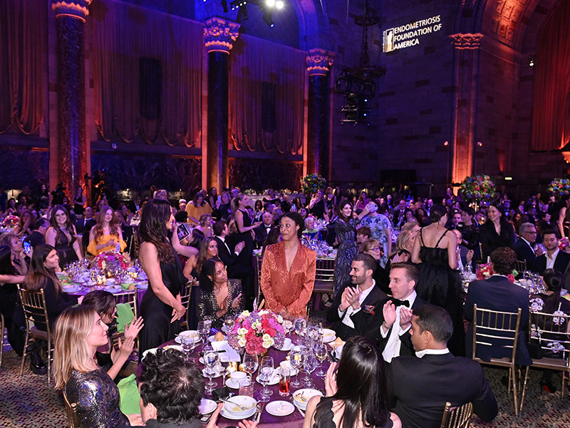 Guests attending the EndoFound Blossom Ball at Cipriani 42nd Street