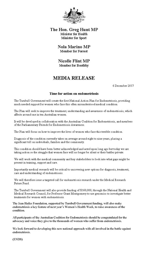 media release