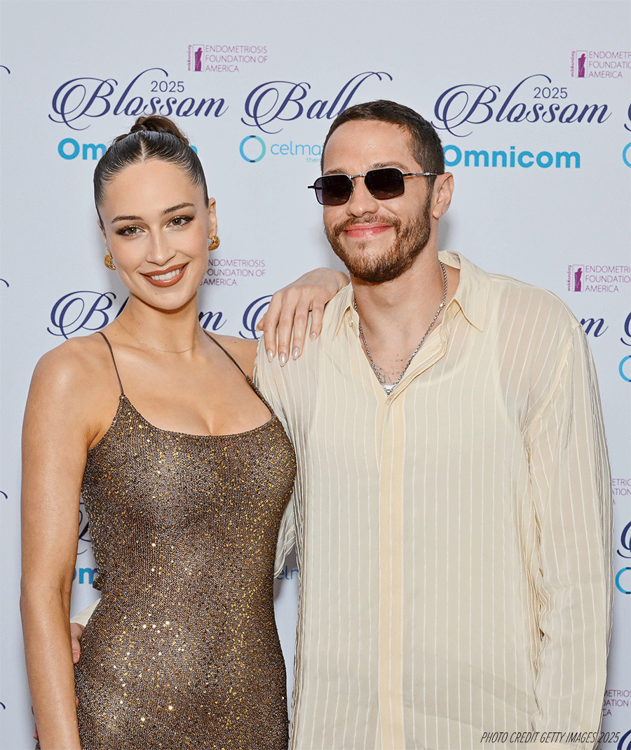 Elise Hewitt and Pete Davidson at Endofound's Blossom Ball