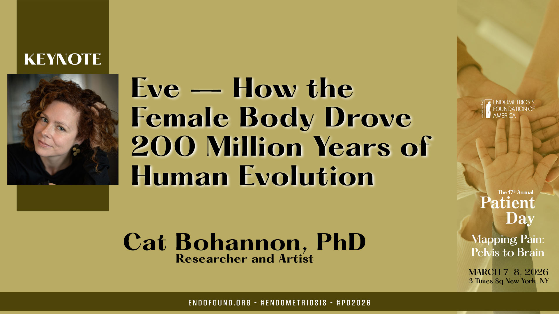 Cat Bohannon, PhD - Keynote: Eve — How The Female Body Drove 200 Mil