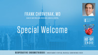 Special Welcome -  Frank Chervenak, MD
