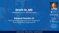 Hormonal Management, Non-Surgical & Pharmaceutical Approaches - Drorit Or, MD