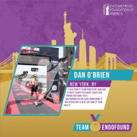 Ironman Triathlon Athlete Running for Team EndoFound in New York City Marathon