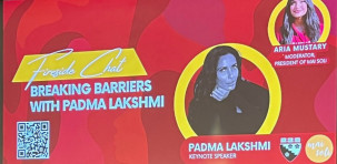 Padma Lakshmi Shares Her Endometriosis Story at Boston Leadership Conference
