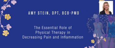 Amy Stein, DPT, BCB-PMD - The Essential Role of Physical Therapy in Decreasing Pain and Inflammation?