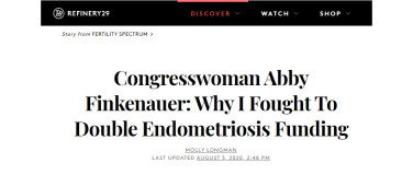 Congresswoman Abby Finkenauer: Why I Fought To Double Endometriosis Funding?
