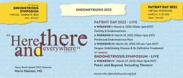 Announcing the Endometriosis Foundation of America’s 13th Annual Patient Conference & Medical Symposium This March ?