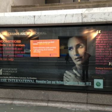 EHE International Donates Rockefeller Center Window Display to the Endometriosis Foundation of America’s “Killer Cramps Are NOT Normal” Campaign