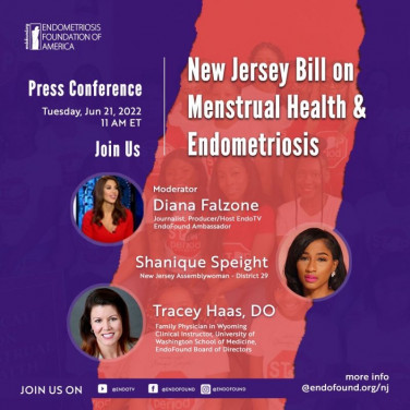 EndoFound Works with New Jersey Legislator to Prioritize Endometriosis & Menstrual Health 