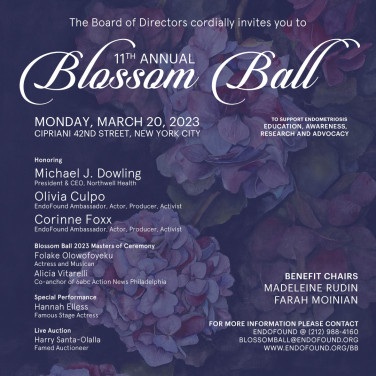 Olivia Culpo and Corinne Foxx to Receive the Blossom Award at EndoFound's 11th Annual Blossom Ball