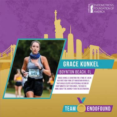 Running Her First Marathon Since Diagnosed with Stage IV Endometriosis, Grace Kunkel Aims for Personal Record