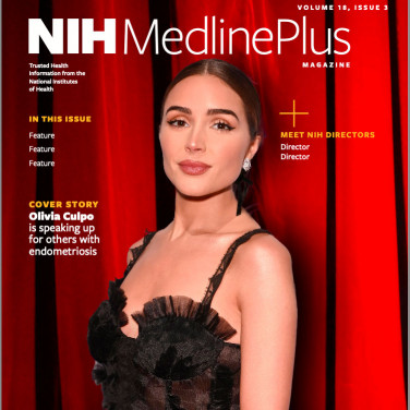 EndoFound ambassador Olivia Culpo appears on the prestigious cover of NIH MedlinePlus Magazine