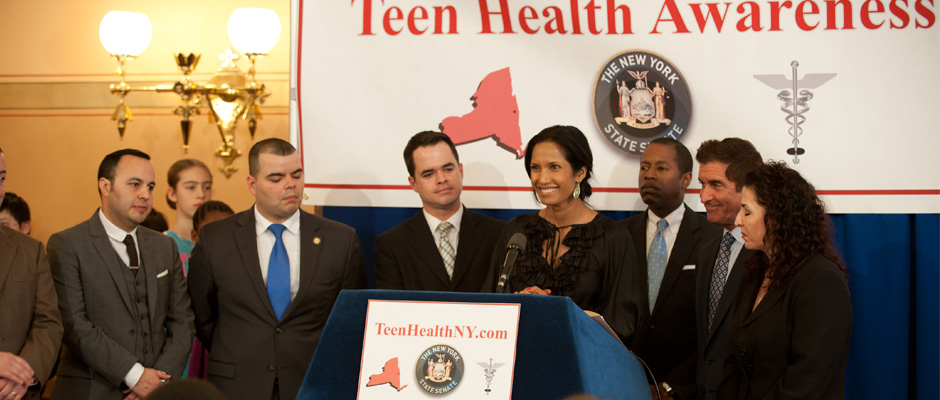 Padma Lakshmi and State Senator Jeff Klein Team Up For Teen Health