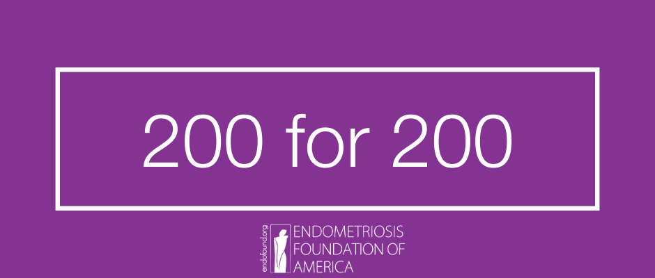 Let's Make an Impact Together: 200 for 200 Million with Endometriosis