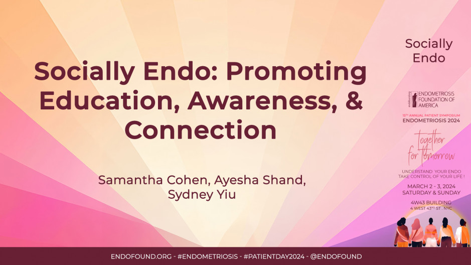 Socially Endo: Promoting Education, Awareness, & Connection
